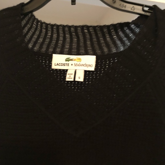Lacoste + Malandrino black sweater - Picture 2 of 2